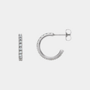 lab diamond hoop earrings
