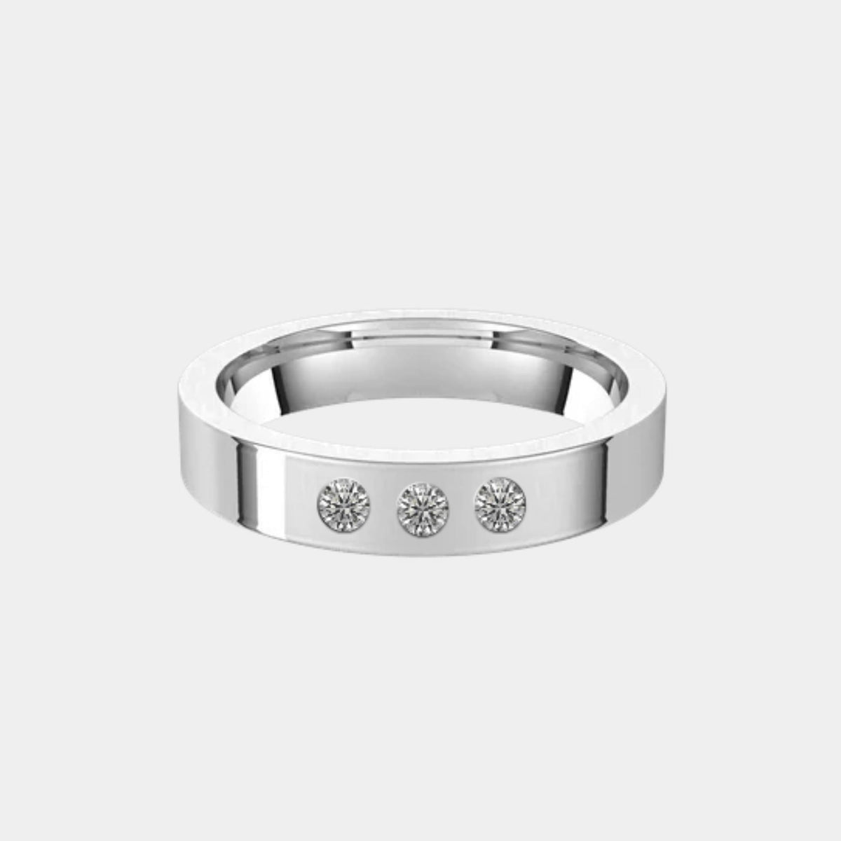 14K / White Gold / 4mm