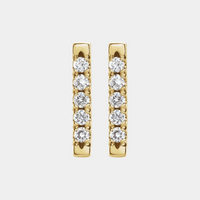 diamond bar earring