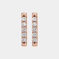 diamond bar earring