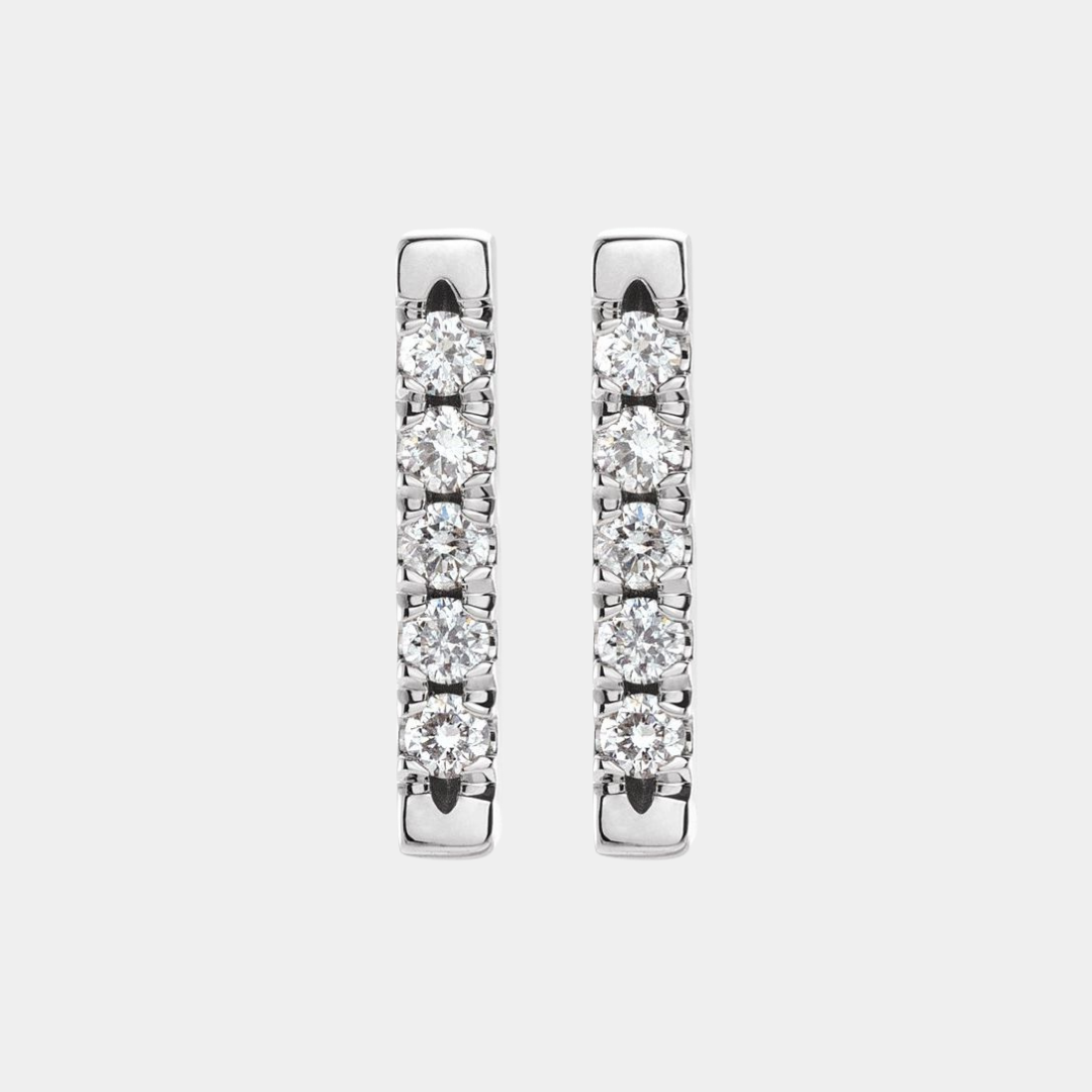 diamond bar earring