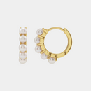 gold pearl hoop