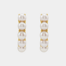 gold pearl hoop
