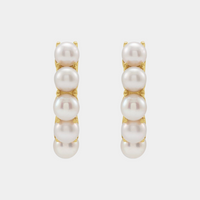 gold pearl hoop