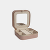 Vegan Leather Jewelry Case With Mirror