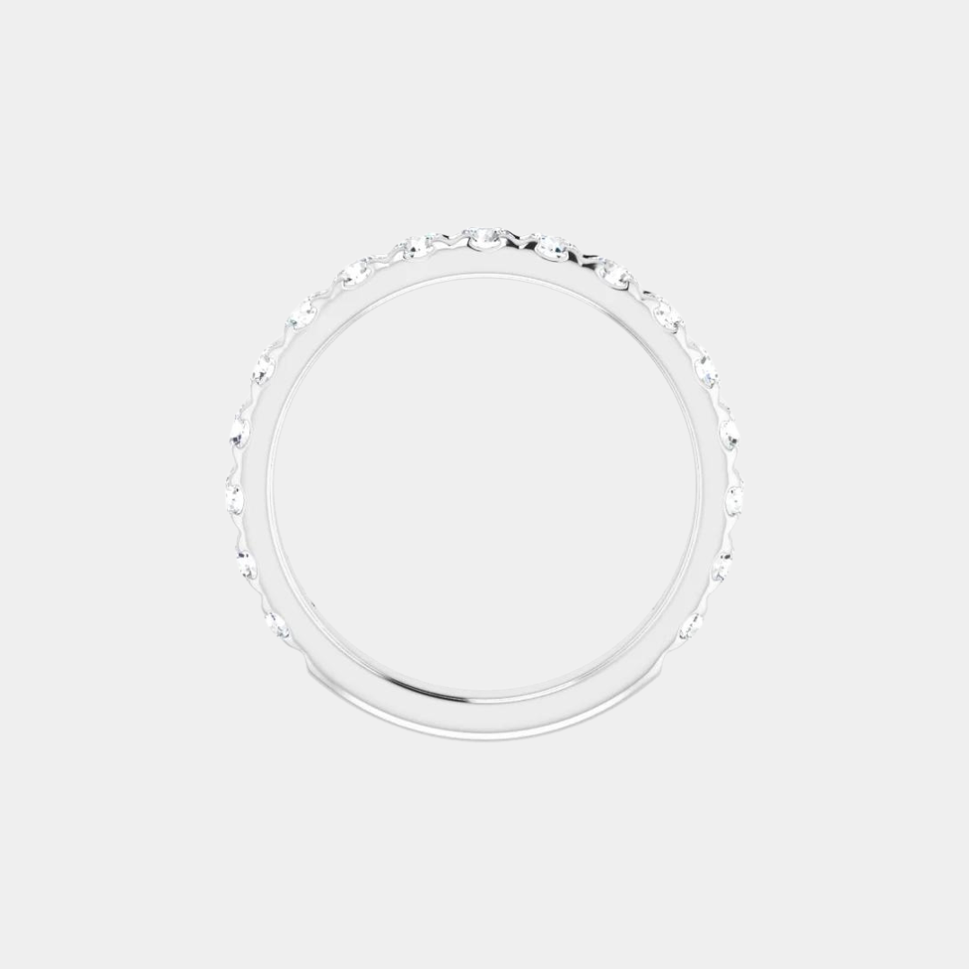 The Platinum French Set 3/4 Eternity