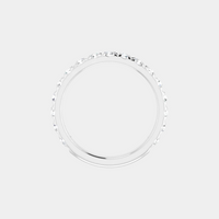 The Platinum French Set 3/4 Eternity
