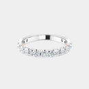 The Platinum French Set 3/4 Eternity