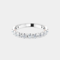 The Platinum French Set 3/4 Eternity