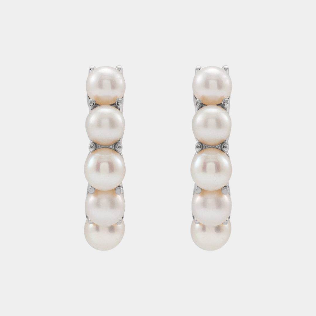 gold pearl hoop