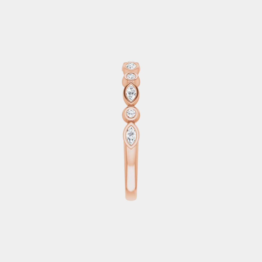 The Gold Alternating Bezel