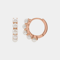 gold pearl hoop