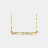 diamond bar necklace