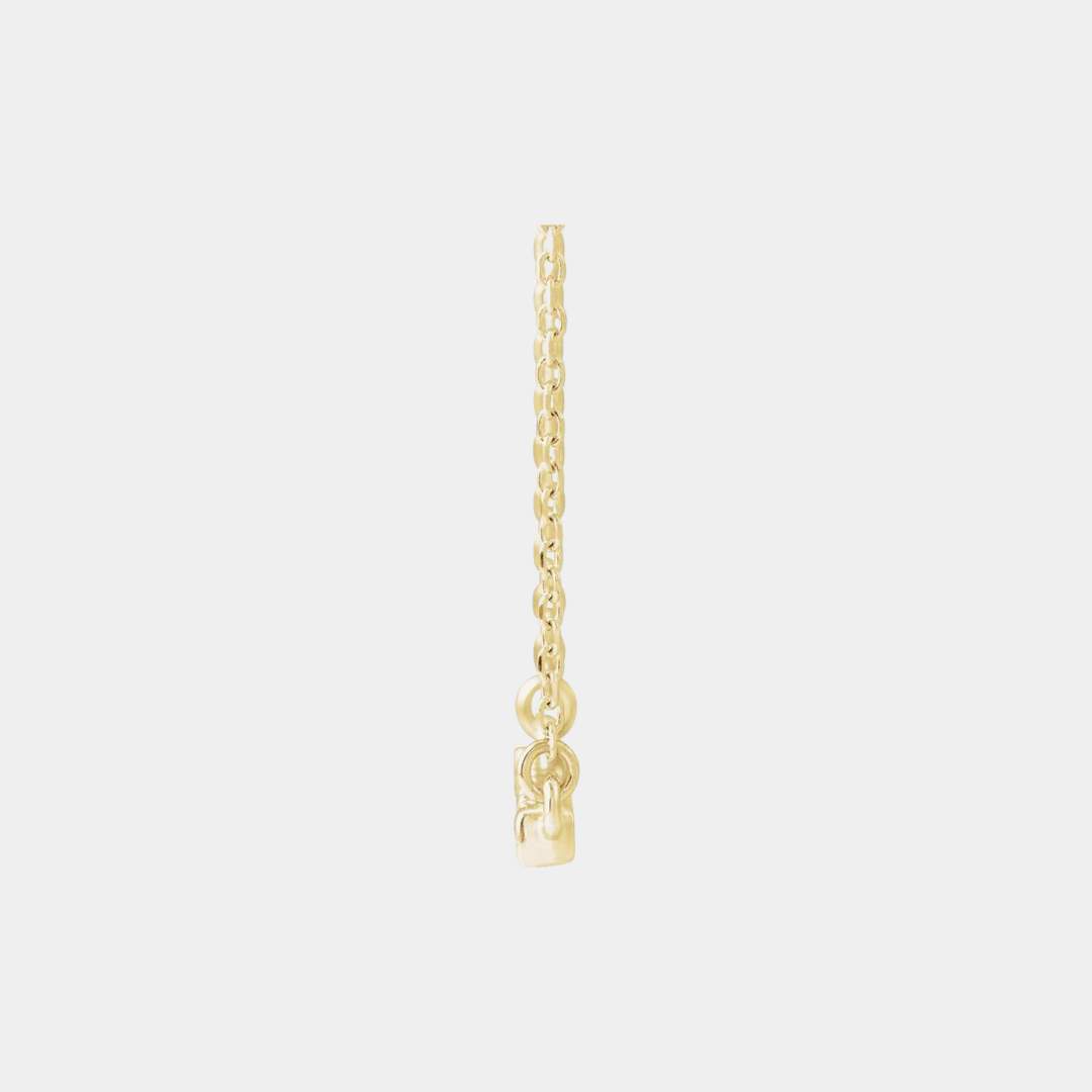 lab diamond bar necklace