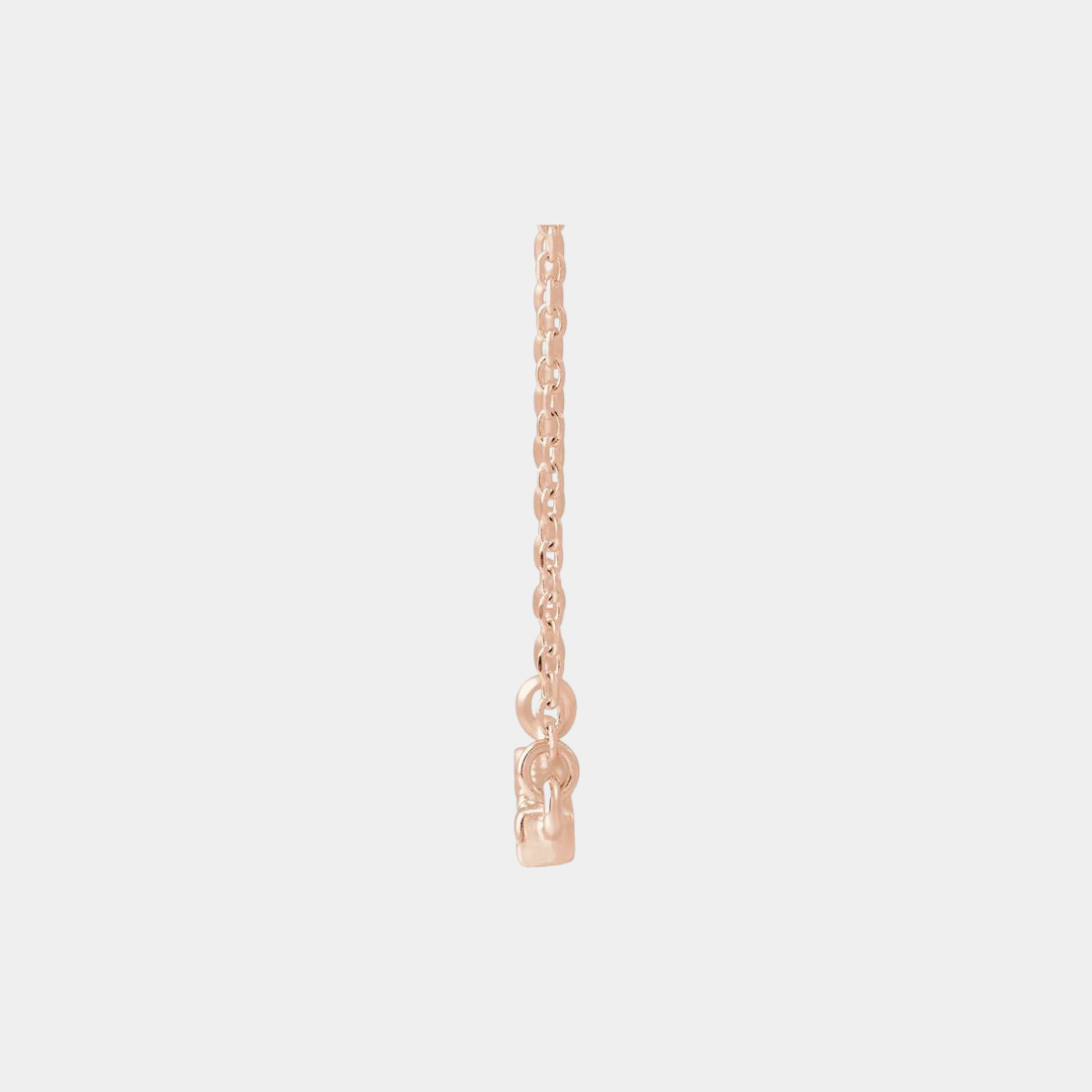 lab diamond bar necklace