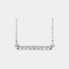 lab diamond bar necklace