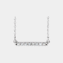 lab diamond bar necklace