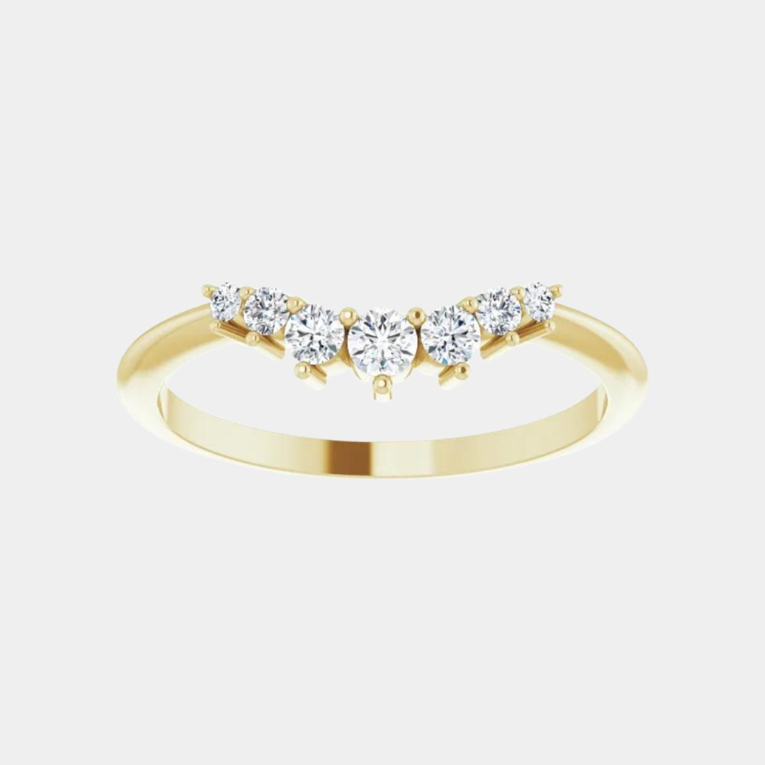 Yellow Gold / Natural / 1/8 CTW