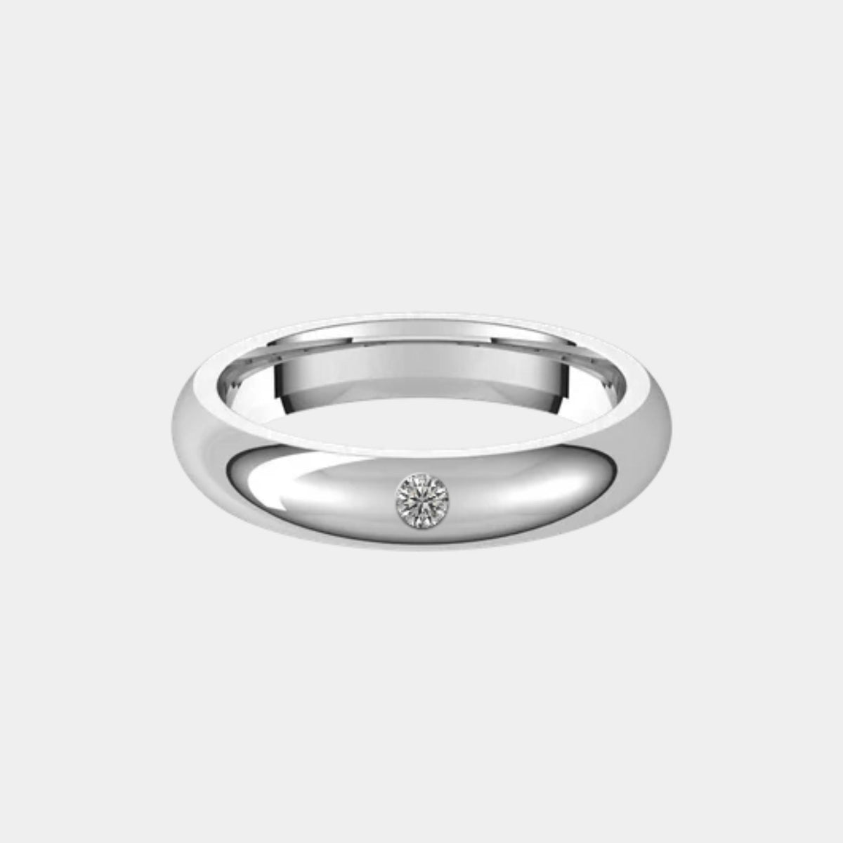 14K / White Gold / 4mm