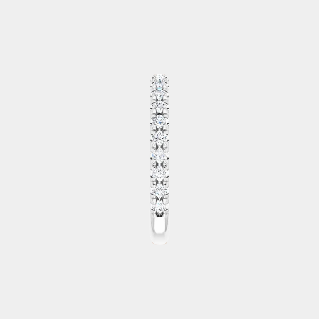 The Platinum French Set 3/4 Eternity