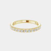 The Gold French Set 3/4 Eternity