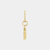 gold and diamond initial necklace