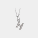 gold and diamond initial necklace