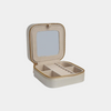 Vegan Leather Jewelry Case With Mirror