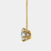 lab diamond solitaire necklace