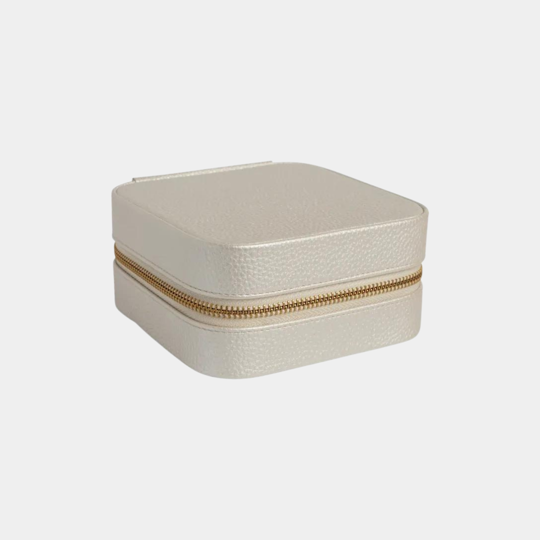 Vegan Leather Jewelry Case With Mirror