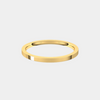 womens flat yellow gold wedding band