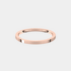 womens flat rose gold wedding band