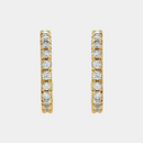 lab diamond hoop earrings