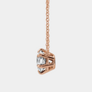 lab diamond solitaire necklace