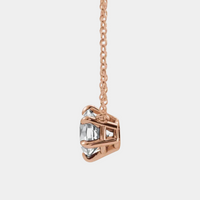 lab diamond solitaire necklace