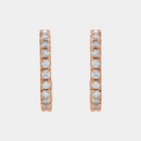 lab diamond hoop earrings