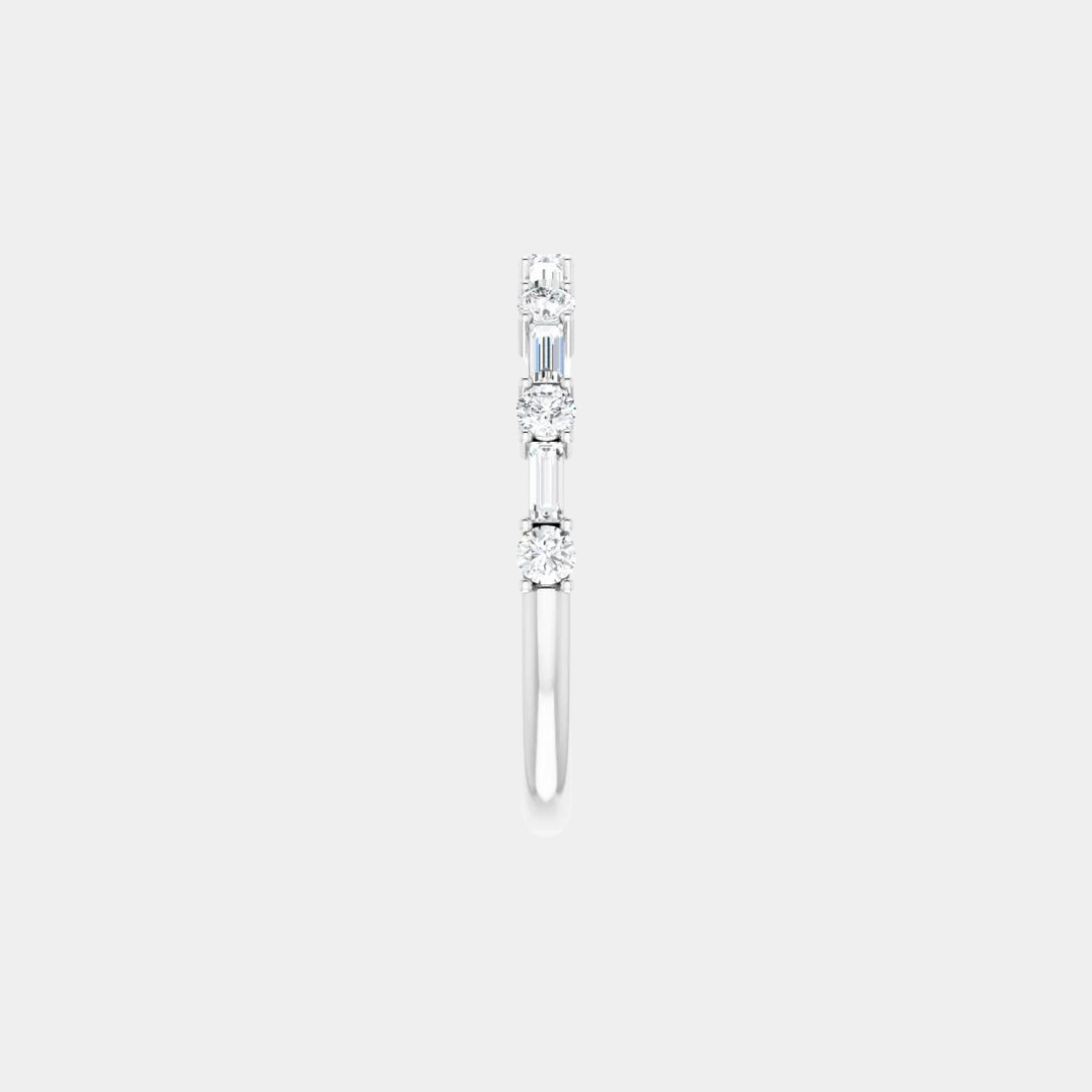 The Platinum Alternating Baguette