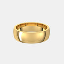 mens classic gold wedding band