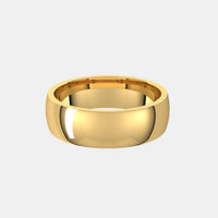 mens classic gold wedding band