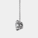 lab diamond solitaire necklace