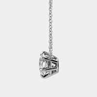 lab diamond solitaire necklace