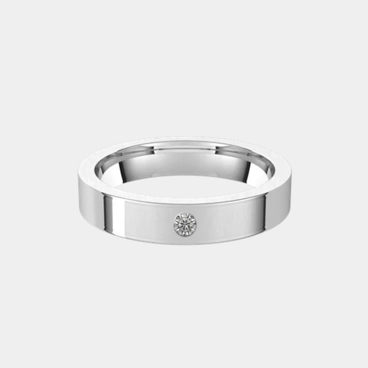 14K / White Gold / 4mm