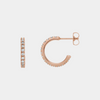 lab diamond hoop earrings