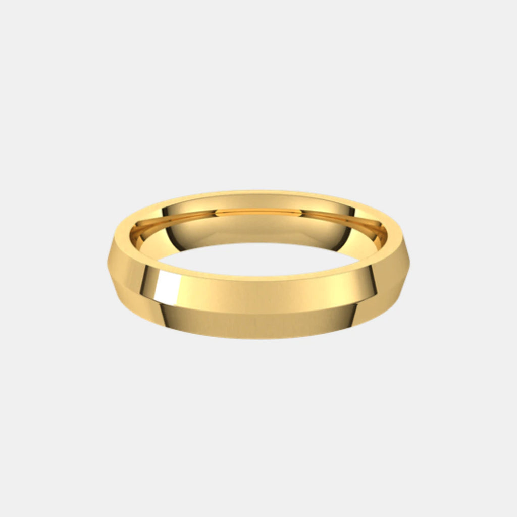 Mid-Weight Men's Wedding Ring in 14K Yellow Gold (5mm)