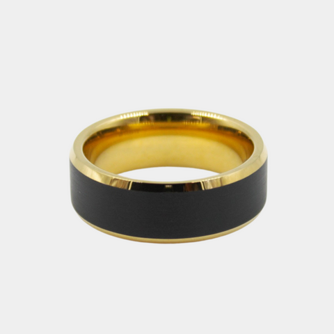 The Tungsten Beveled Two-Tone: Black & Yellow