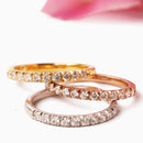 The Platinum French Set 3/4 Eternity