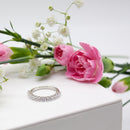 The Platinum Modern Set Half Eternity