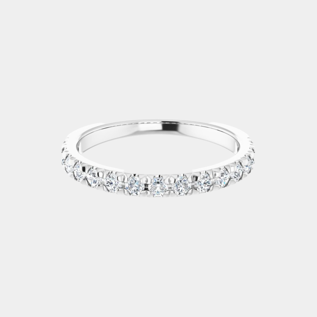 The Platinum French Set Half Eternity