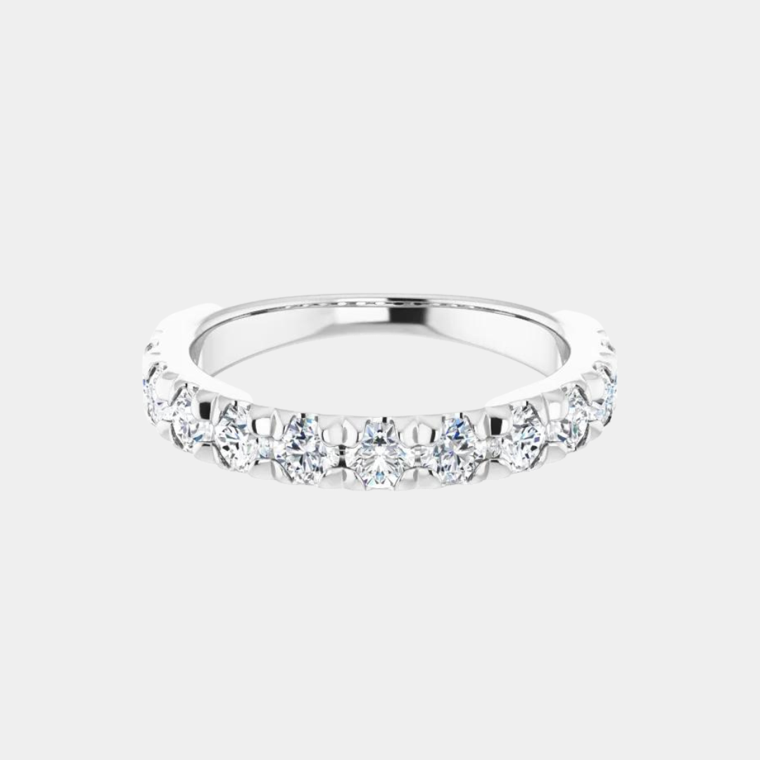 The Platinum French Set Half Eternity