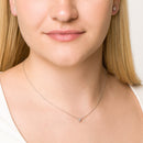lab diamond solitaire necklace